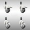 Service Caster 3 Inch 316SS Thermoplastic Rubber Swivel 1 Inch Stem Caster Lock Brake, 2PK SCC-SS316TTLEX20S314-TPRB-2-S-2-1 - alternate 1